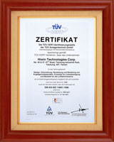 1997通过德国TUVISO14001认证